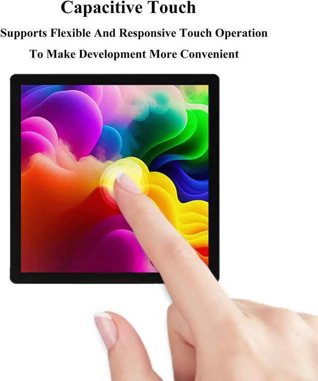 Alt view image 3 of 5 - 4inch Capacitive Touch Screen IPS Display 480x480 Pixels, RGB Communication Interface, Compatible with Luckfox Pico Ultra Development Board