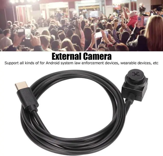 Alt view image 3 of 5 - Health Gear Mini USB Type C Camera, OTG External Camera Multifunctional Portable Cam for Smart Mobile Phone Android OS System Phones, Security Office Wearable Plug and Play