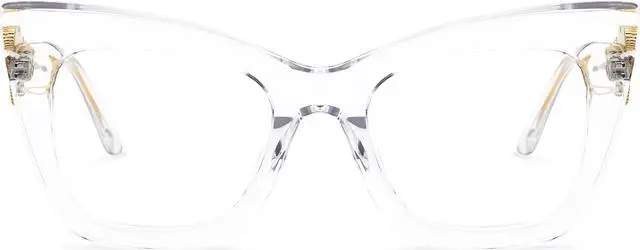 Alt view image 2 of 5 - Zeelool Stylish Cat Eye Blue Light Blocking Glasses for Women Computer Glasses Cagle ZJGX143665-03 Crystal
