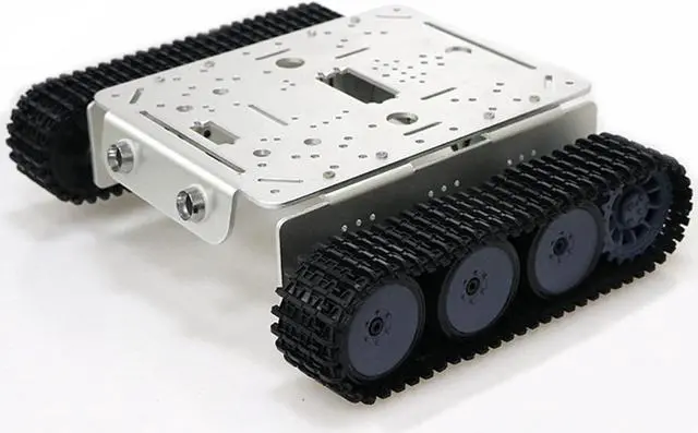 Main image of YCKJ Professional Smart Tank Car Chassis with High Torque DC Motors, TP200 Remote Control Metal Robotic Platform Robot Accessories Kit for Arduino Uno, Raspberry Pie, STM32, DIY STEAM Education