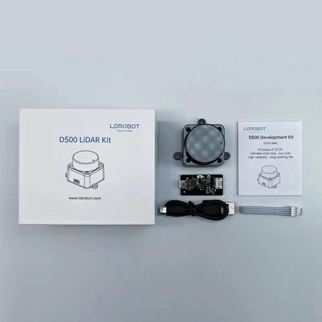 Alt view image 2 of 5 - LDROBOT D500 Lidar Kit DTOF Outdoor Robot SLAM Navigation Scanning Laser Radar Sensor Support ROS1 ROS2 D300 Lidar Kit Upgrade