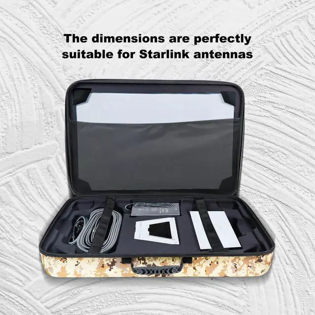 Alt view image 5 of 5 - Ybervont Starlink Gen 3 Case for Dish Kit V3, Outdoor Carrying Case for Starlink Master Disk & Accessories, Ideal for RV Travel & Outdoor Use