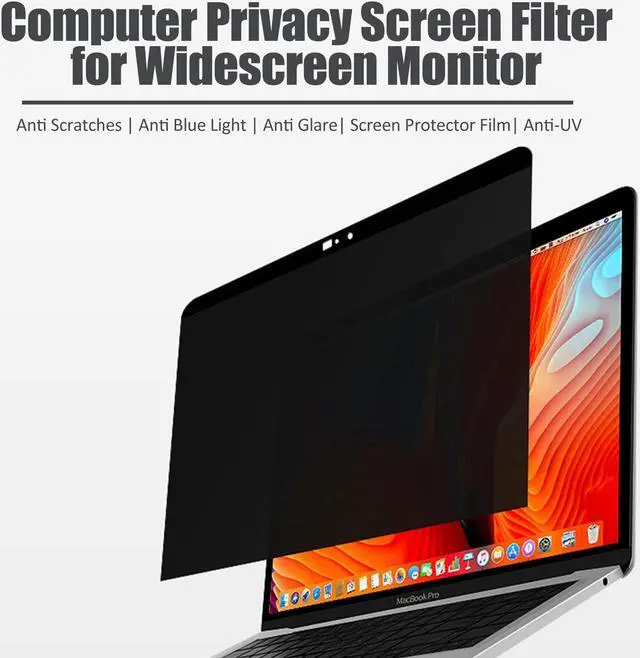 Alt view image 2 of 5 - Yoidesu 24 Inch Computer Screen Filter for 16:9 Widescreen Monitor, , Anti Scratches, Anti Blue Light Anti Glare Screen Protector Film(20.9 x 11.8in)