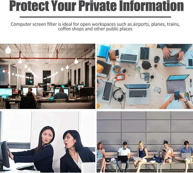 Alt view image 5 of 5 - Yoidesu 24 Inch Computer Screen Filter for 16:9 Widescreen Monitor, , Anti Scratches, Anti Blue Light Anti Glare Screen Protector Film(20.9 x 11.8in)