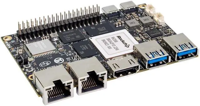 Alt view image 4 of 5 - Banana Pi BPI-M7 LPDDR4x 16GB Single Board Computer, RK3588 CPU 6Tops NPU Mali-G610 GPU, 2X 2.5GbE Ethernet for AI Edge Computing/Cloud Servers/Video Encoder, Support Android Linux (BPI-M7(8+64GB))
