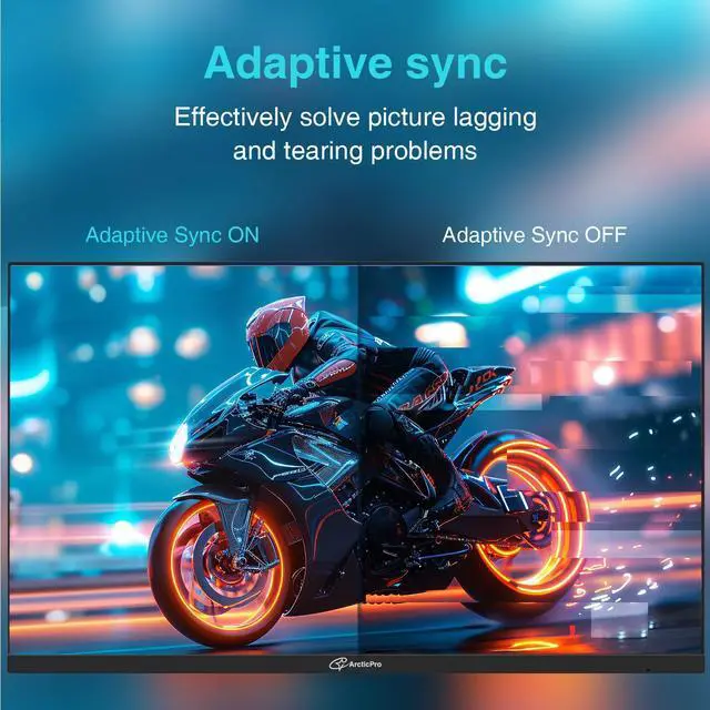 Alt view image 2 of 5 - ArcticPro 27 inch Gaming Monitor 180Hz, QHD 2560*1440p, 2K, IPS Panel, 1ms Response Time, Adaptive sync, PC Computer Monitor, 3-Sided Frameless, Ultra Slim, 100% sRGB, Bluelight Filter, HDMI *2, DP*2