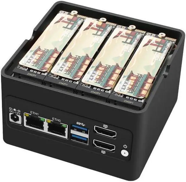 Alt view image 3 of 5 - CWWK Mini PC, Intel N100 4(Threads:4)/i3-N305 8(Threads:8) CPU, Up to 3.8GHz, 6M Cache, Intel UHD Graphics, DDR5 RAM, M.2 NVMe SSD, Intel i226-V (:CW-X86-P5(N305), Barebone)
