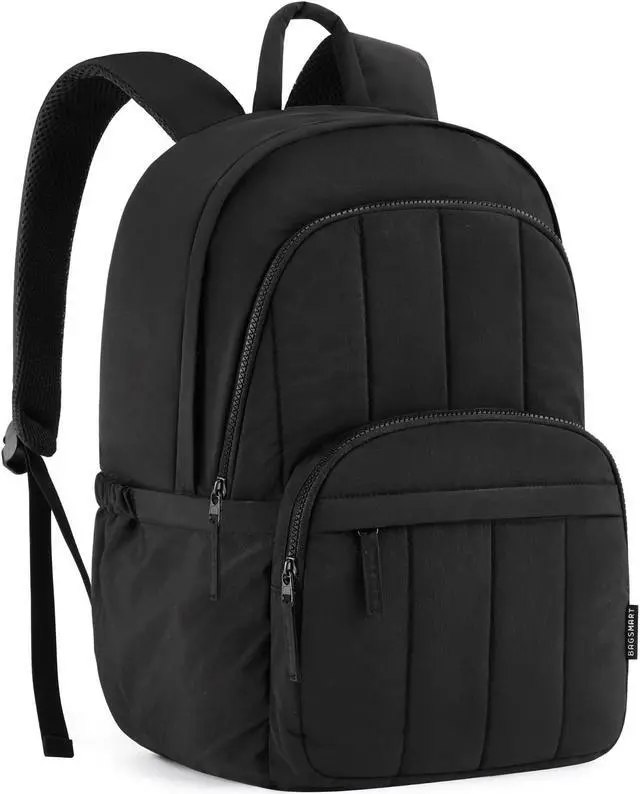 Alt view image 3 of 5 - BAGSMART College Laptop Backpack with, Womens Backpack, Travel Laptop Backpack for Women, Quilted Casual Daypack,