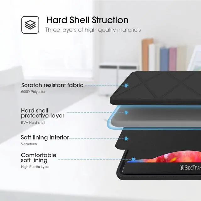 Alt view image 4 of 5 - Smatree 15inch Protective Hard Sleeve Case for Portable Monitor and Laptop, Compatible with 15.6/15.8 SideTrak Solo Pro Bag, Travel Business Work Notebooks Carrying Case