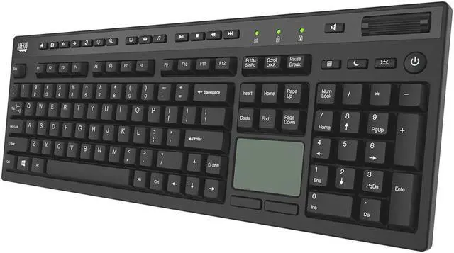 Main image of Adesso EasyTouch 445 Multi-Channel Wired Touchpad Keyboard, Black (AKB-445UB)