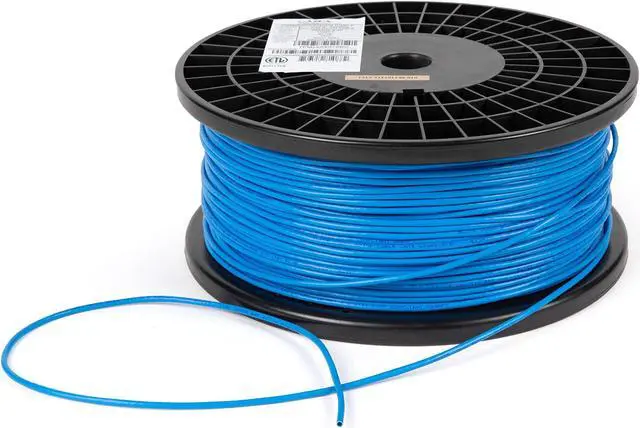 Alt view image 3 of 4 - Elite Cat6 Stranded 28AWG (cm Rated) - Ultra Slim Ethernet, 1000ft, Unshielded Twisted Pair (UTP), Pure Stranded Copper, UL Listed, Ultra Flexible, Reel, Blue | Create Custom Patch Cables
