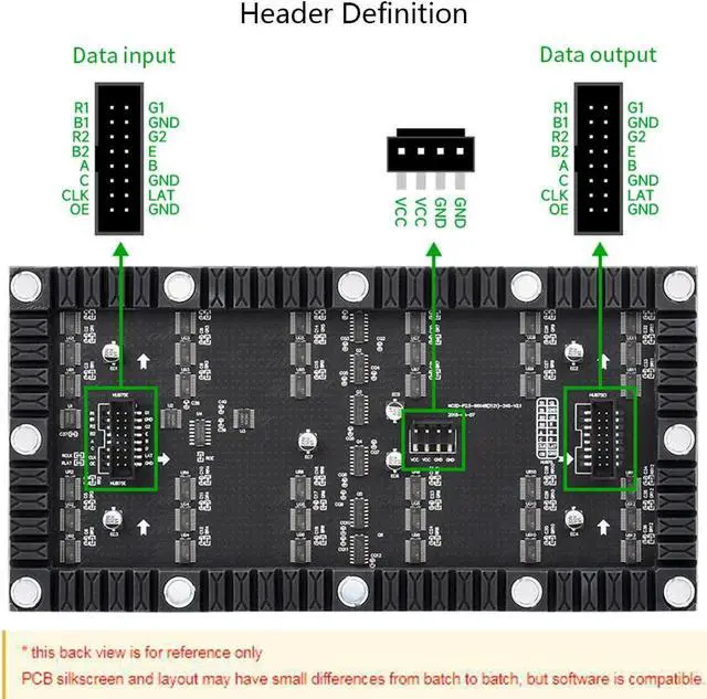 Alt view image 5 of 5 - waveshare Flexible RGB Full Color LED Matrix Panel 96x48 4608 RGB LEDs, 2.5mm Pitch, Adjustable Brightness and Bendable PCB,Compatible with Raspberry Pi/Raspberry Pi Pico / ESP32