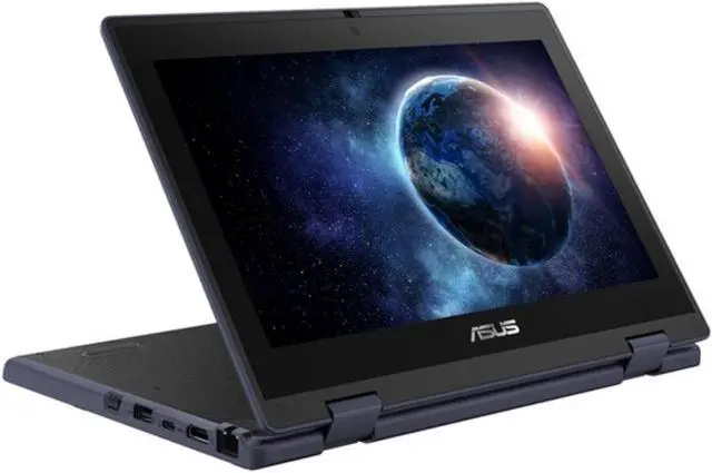 Alt view image 3 of 5 - ASUS 11.6" HD Touchscreen 2 in 1 Educational Laptop, Intel Celeron N100 Processor, 4GB RAM 2TB SSD, Wi-Fi 6, Bluetooth 5.1, Spill Resistant, Anti Glare Coating, Windows 11 Pro, Mineral Gray