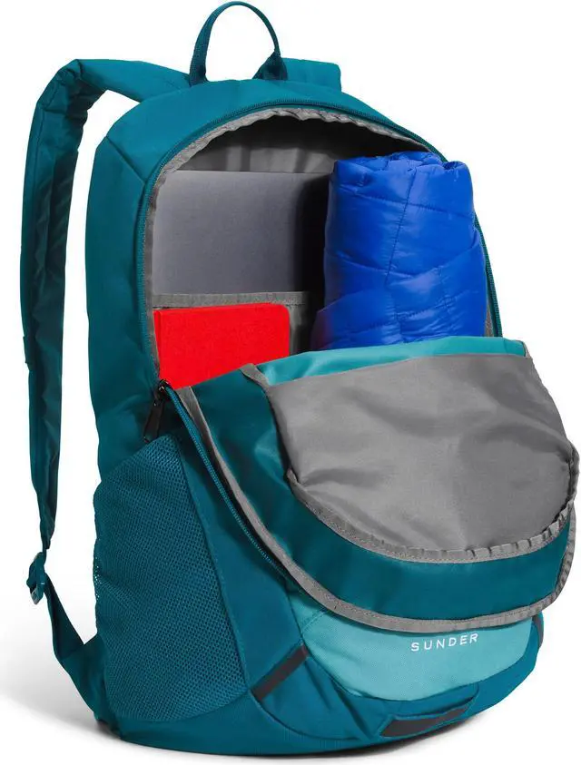 Alt view image 4 of 5 - THE NORTH FACE Sunder Commuter Laptop Backpack, Blue Coral/Reef Waters, One Size