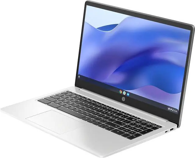 Alt view image 2 of 4 - HP 15.6 HD Premium Chromebook, Intel Celeron N Processor 3.7GHz Turbo Speed, 8GB Ram, 64GB SSD, Ultra-Fast WiFi Up to 1700 Mbps, Chrome OS, Arctic Sliver