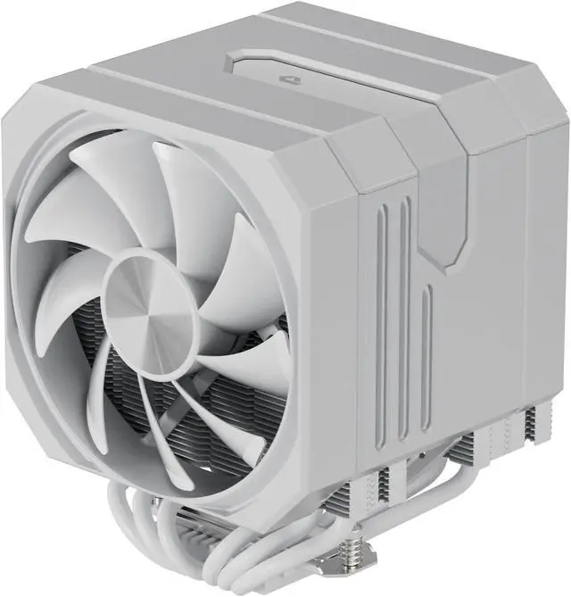 Main image of CPU Air Cooler with 6X6mm Heat Pipes,Dual 120mm Fan CPU Cooler 1600rmp,CPU Air Cooler AMD AM5/AM4/AM3 Series,CPU Air Cooler 6.22'' Height compatible with Intel LGA 1851/1700/1155/1156/2011/2066(White)