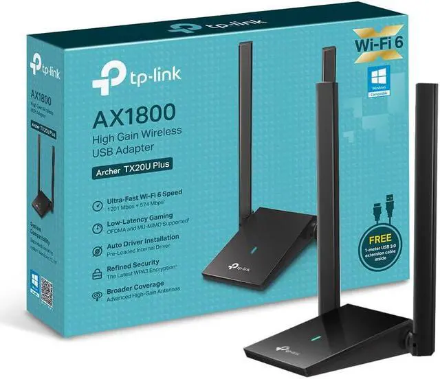 Main image of ADAPTADOR TP-LINK AX1800 Dual Band HIGH GAIN WiFi USB