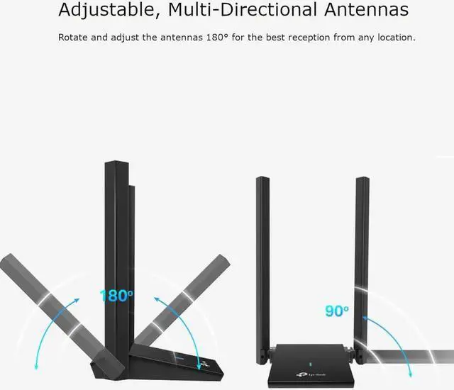 Alt view image 4 of 5 - ADAPTADOR TP-LINK AX1800 Dual Band HIGH GAIN WiFi USB