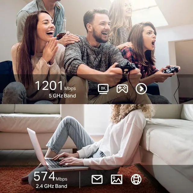 Alt view image 5 of 5 - ADAPTADOR TP-LINK AX1800 Dual Band HIGH GAIN WiFi USB