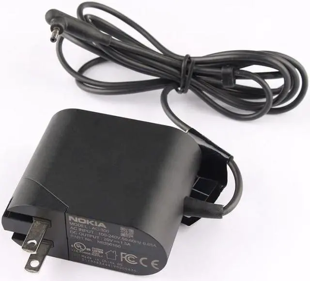 Alt view image 2 of 5 - Camera Charger AC-300 Adapter Compatible with Nokia Lumia 2520 Tablet 30W 20V 1.5A AC Adapter Charger NII200150 AC300 Charger., Black