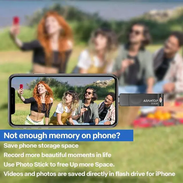 Alt view image 5 of 5 - Photo Stick Memory Stick 512GB, Phone Flash Drive USB C Memory Stick External Storage Thumb Drive Compatible with iPhone, iPad,Android, PC and More Devices