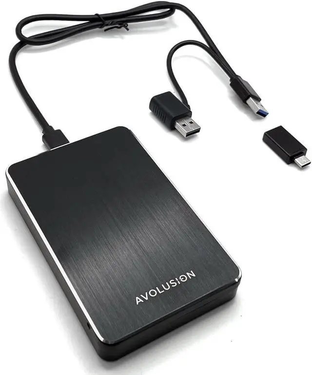 Alt view image 3 of 5 - Avoluxion M2 Series 1TB USB 3.0 Portable External Hard Drive (for PS5 / PS4 Game Console) - 2 Year Warranty