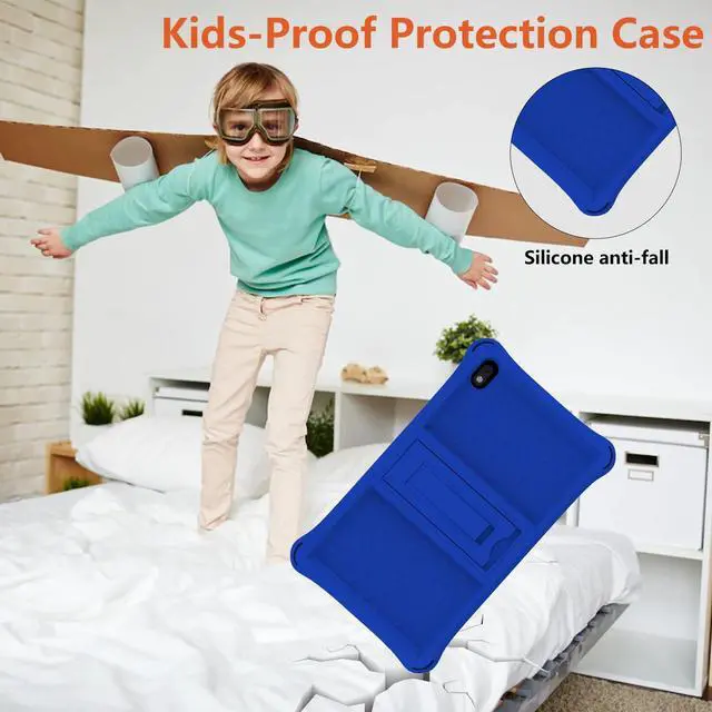 Alt view image 5 of 5 - Kids Tablet 7 Inch Tablets for Kids Android Toddler Tablet with Cover, 32GB ROM/Supports 1TB expansion 4GB RAM Quad-core Processor IPS HD Eye-Care Touchscreen Dual Camera Tablets PC with Silicone Case