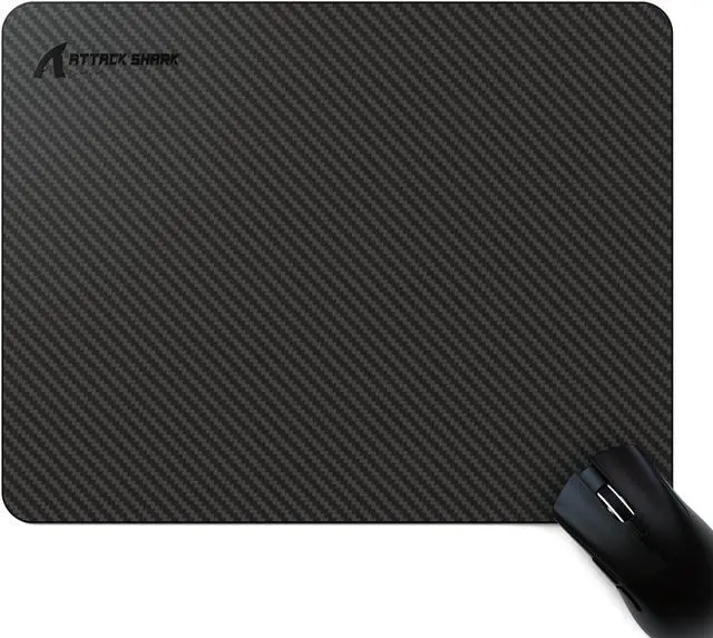 Main image of ATTACK SHARK CM04 Carbon Fiber Gaming Mouse Pad,Esports Mouse Mat G240,Durable Non-Slip Natural Rubber Base,High Temperature Resistant & Waterproof Desk Mat for Gamer/Desktop/Office/Home(360x280mm)