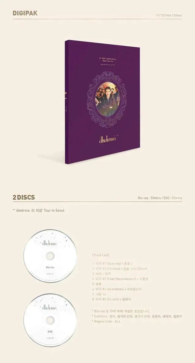 Alt view image 4 of 5 - Kakao M IU - dlwlrma. (10th Anniversary Tour Concert) 160p Photobook+1DVD+1Blu-Ray+1Selfie Photocard