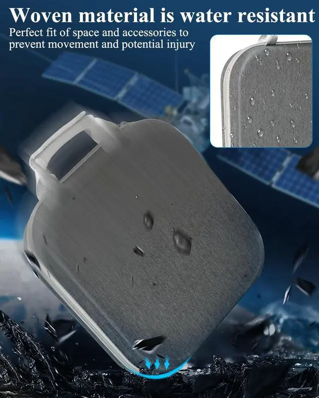 Alt view image 4 of 5 - LuxiSync Starlink Mini Carry Case - Outdoor Travel Case for Standard Starlink Mini Accessories, Large Capacity, Semi-Rigid EVA Protection