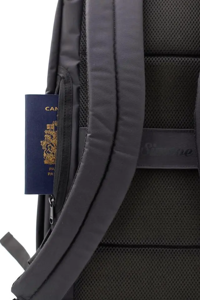 Alt view image 3 of 5 - Simcoe Laptop Backpack for Work and Travel, 20L, Manning (Triple Black)