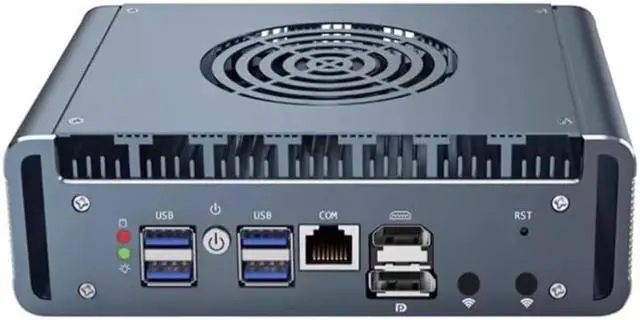 Alt view image 3 of 5 - Micro Firewall Appliance, 6 i226-V 2.5Gbe LAN Ports, Fanless Mini PC Celeron N100 Quad Core, DDR5 1*M.2 Support AES-NI Barebone Router PC VPN,HDMI DP USB3.0 NO RAM (DDR5) NO SSD(M.2 Nvme)