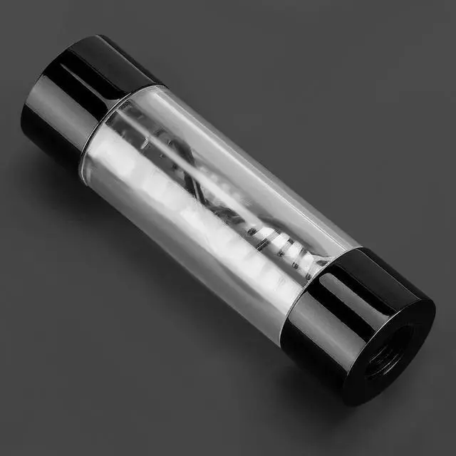 Alt view image 3 of 5 - PC Water Flow Meter, Multiple Color Metal Spiral G1/4 Female Thread Water Flow Meter for Computer Water Cooling Systems (Black)