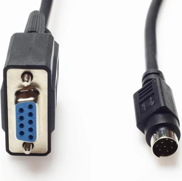 Alt view image 2 of 5 - Wirenest 12ft VISCA PTZ Camera Control Cable for Sony EVI/BRC/SRG Series RS232 8 Pin Mini DIN to DB9F Serial