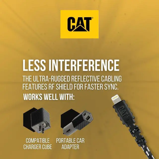 Alt view image 5 of 5 - CAT MFI Apple Certified Lightning Cable - 10 Ft iPhone USB C to Lightning Cable Fast Charging Charge Plus Sync Charger Cord for Cell Phone Type C Cable
