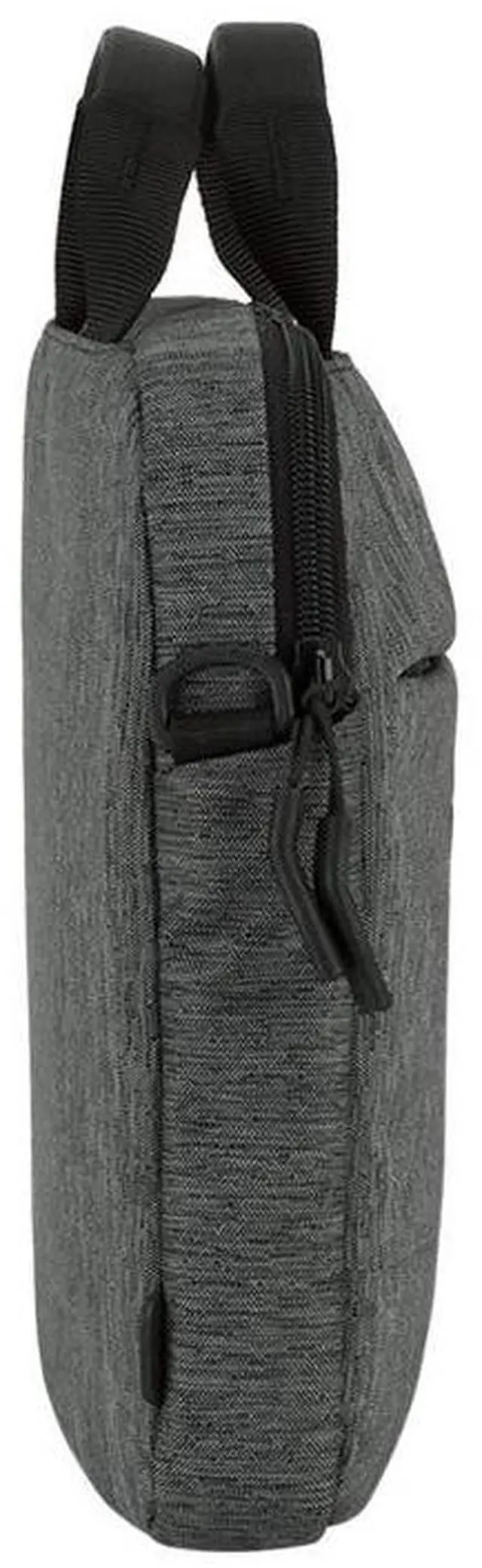 Alt view image 4 of 5 - Incase City Brief Messenger Bag for 16 inch Laptops and Tablets - Plush Fleece Lined Laptop Compartment, Quick Access Pocket for Accessories, Adjustable Shoulder Strap - Heather Black/Gunmetal Grey