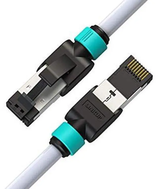 Main image of LINKUP - [Tested with Versiv CableAnalyzer] Cat7 Ethernet Cable -50 FT (1 Pack) 10G Double Shielded RJ45 S/FTP | Network Internet LAN Switch Router Game | High-Speed | 26AWG White