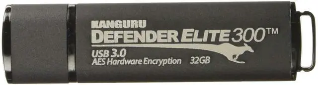 Main image of Kanguru Defender Elite300 - 32 GB Hardware Encrypted Flash Drive - FIPS 140-2 Certified - SuperSpeed USB 3.0 - Water Resistant