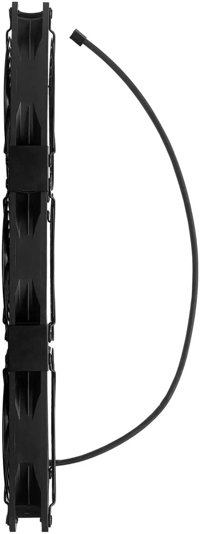 Alt view image 3 of 4 - Coolerguys Pre-Assembled Triple 120mm Fan Cooling Kit with US Outlet Power Adapter