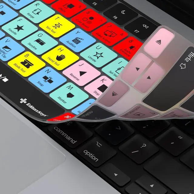 Alt view image 4 of 5 - Final Cut Pro Keyboard Cover for 14" & 16" MacBook Pro 2021+,100 Functional Shortcut Keys for Video Editing by Editors Keys for M Series Macs