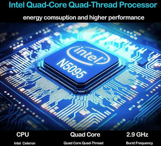 Alt view image 3 of 5 - MTWZMM 17 inch Laptop, 8GB RAM 256 SSD, 17.3 inch FHD 1920x1080 Display, Celeron N5095(Up to 2.9GHz), Window 11, WiFi, Bluetooth 4.2, USB 3.0, Webcam, HDMI, for Students and Business
