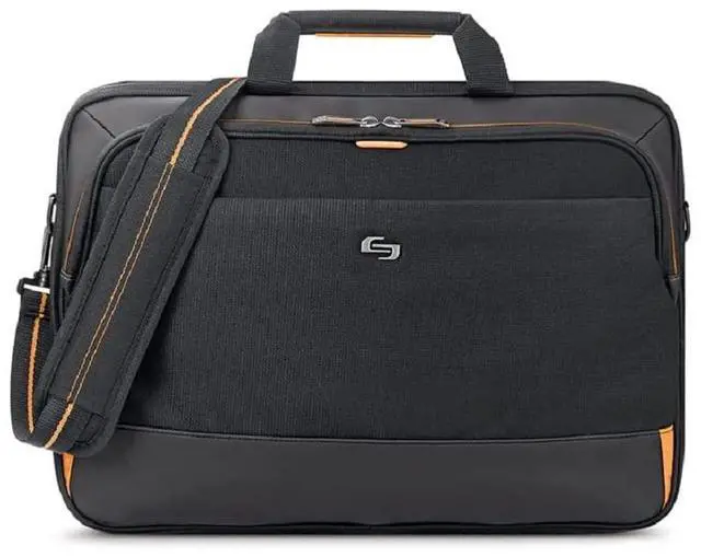 Main image of Solo New York Focus 17.3 Inch Laptop Briefcase, Black