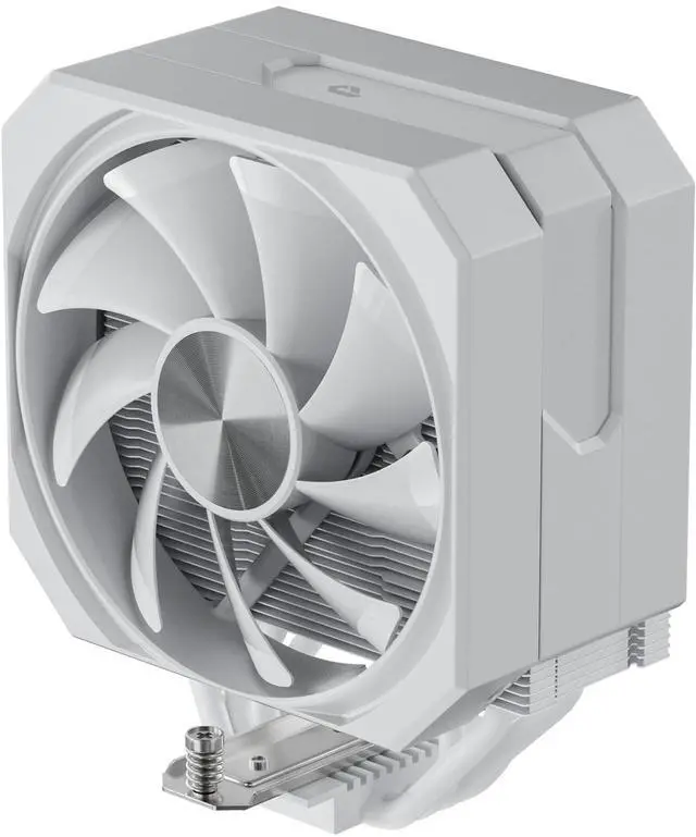 Main image of White 120mm 1650rpm CPU Air Cooler with 4x6mm Heat Pipes, 6.1" Height - Compatible with AMD AM5/AM4/AM3 & Intel LGA 1851/1700/1851/1155/1156/2011