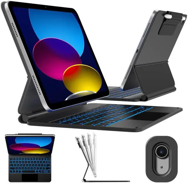 Keyboard For Ipad GKABXY Magnetic Keyboard Case For 11th /10th