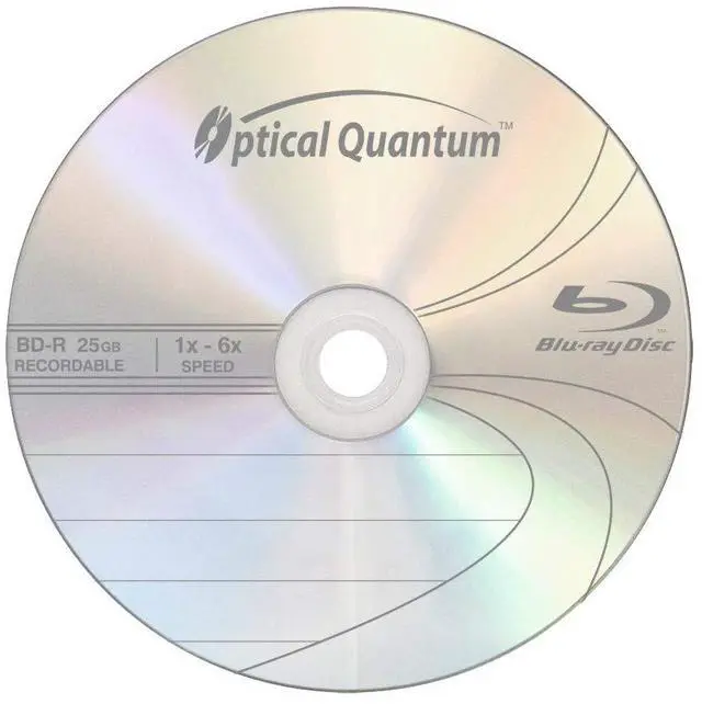 Alt view image 2 of 5 - Optical Quantum OQBDR06LT-50 6X 25 GB BD-R Single Layer Blu-Ray Recordable Blank Media Logo Top, 50-Disc Spindle
