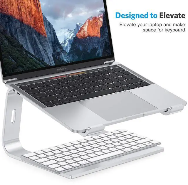 Alt view image 3 of 5 - OMOTON Laptop Stand and Double Vertical Laptop Stand