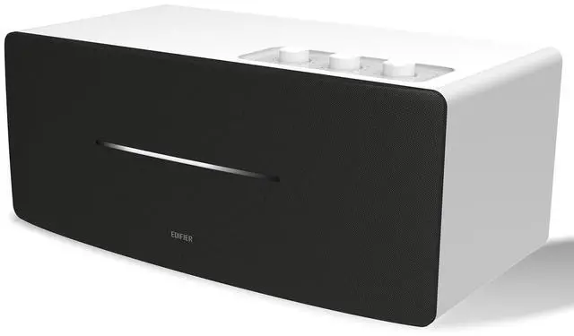 Main image of Edifier D12 Integrated Desktop Computer Speakers with Bluetooth 5.0, Wireless Stereo Tabletop Speaker 70 Watts RMS with Subwoofer Line Out, RCA, Aux Input for PC Monitor Laptop (White)