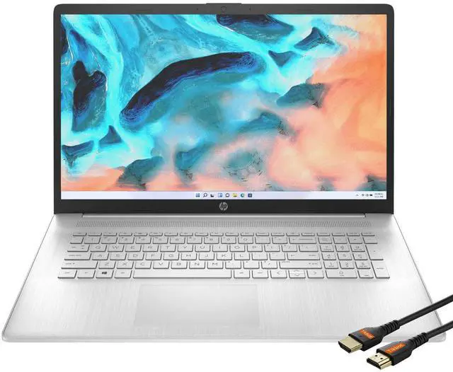 Main image of HP Laptops 17 inch Windows 11 | AMD Ryzen 5 5500U 6Core | FHD 1920x1080 IPS Display Narrow Bezel | Numeric Keyboard | Wireless-AC | Webcam | USB Type-C | HDMI Cable (32GB RAM | 1TB PCIe SSD)