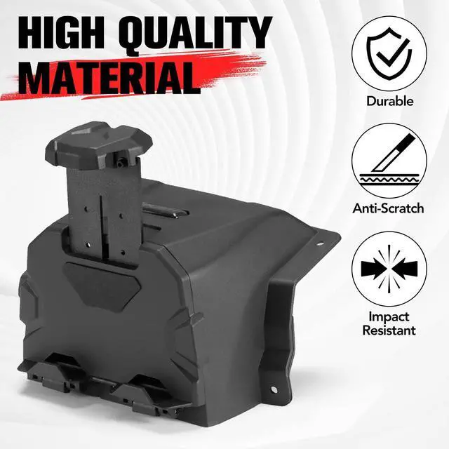 Alt view image 5 of 5 - A & UTV PRO Electronic Device Tablet Holder for Polaris Ranger 900 XP Crew 2013-2019, GPS Phone Ipad Tablet Mount with Extra Storage Box Accessories