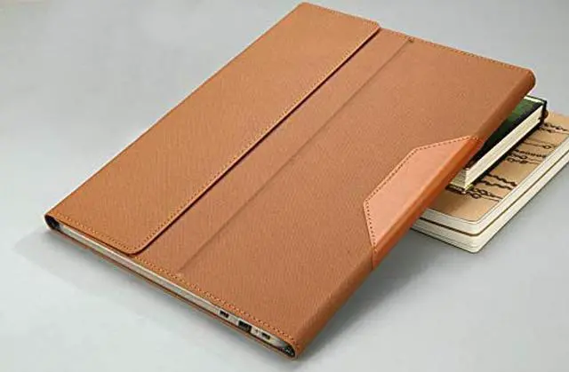 Alt view image 2 of 5 - Honeymoon Protective Case Compatible with 14 Inch Lenovo Yoga 7i 14 Gen 8 2023 / Yoga 7i 14 Gen 7 2022 [Not Fit Yoga 7i 14 Gen 6/5],PU Leather Hard Shell Case with Pen Holder,S043-Brown